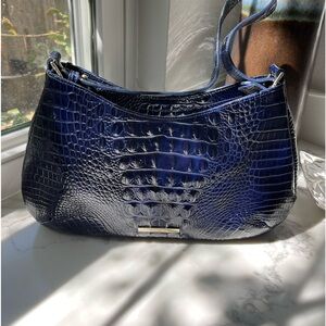 NWT Brahmin Melbourne Collection Cayson Shoulder Bag in Ink ( dark blue)